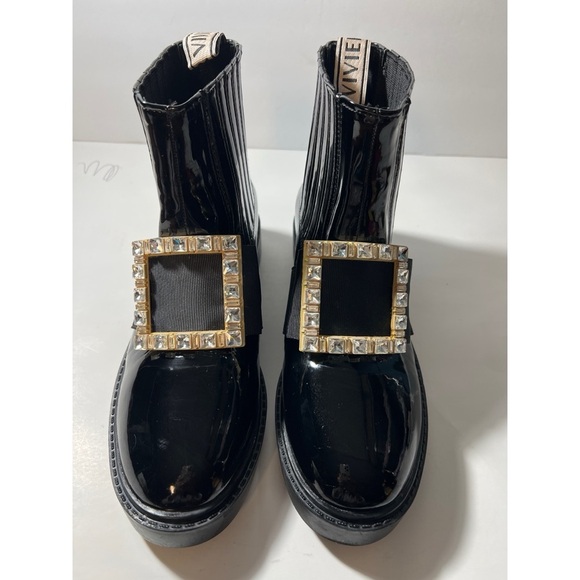Roger vivier Black Patent Leather Boots - Picture 1 of 8